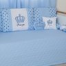 Kit Para Bicama Quarto Bebê Imperial Azul Claro - 8 Peças - 5