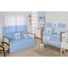 Kit Para Bicama Quarto Bebê Imperial Azul Claro - 8 Peças - 6