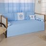 Kit Para Bicama Quarto Bebê Imperial Azul Claro - 8 Peças - 2