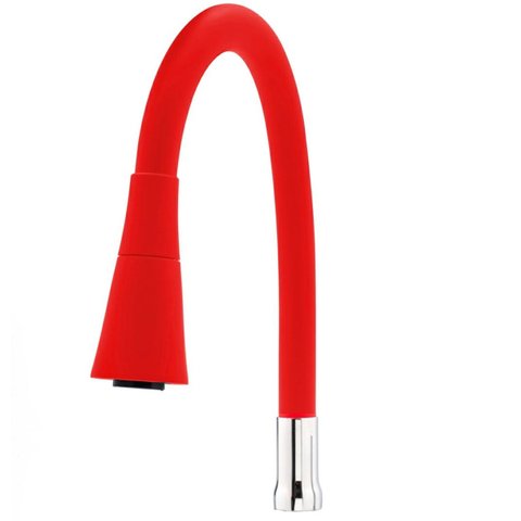 Tubo Gourmet Flexível Vermelho com Arejador Cônico