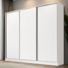Guarda-roupa Casal 100% Mdf Madesa Nantes 3 Portas de Correr Branco - 1