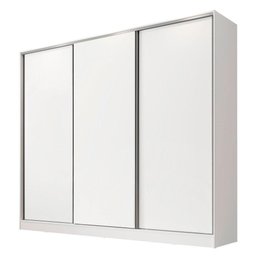 Guarda-roupa Casal 100% Mdf Madesa Nantes 3 Portas de Correr Branco - 2