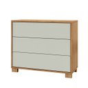 Ver imagem 2 de Cômoda Mdf 105cm com 3 Gavetas Freijó/off White Tw54