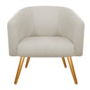 Ver imagem 3 de Kit 2 Poltronas Luiza Corano Nozes e Linho Bege - Doce Sonho Móveis