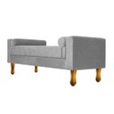 Ver imagem 4 de Recamier Baú Félix Queen Size 160cm Suede Cinza - Doce Sonho Móveis