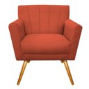 Ver imagem 3 de Kit 2 Poltronas Laura Palito Mel Suede Terracota - Doce Sonho Móveis