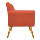 Ver imagem 4 de Kit 2 Poltronas Laura Palito Mel Suede Terracota - Doce Sonho Móveis