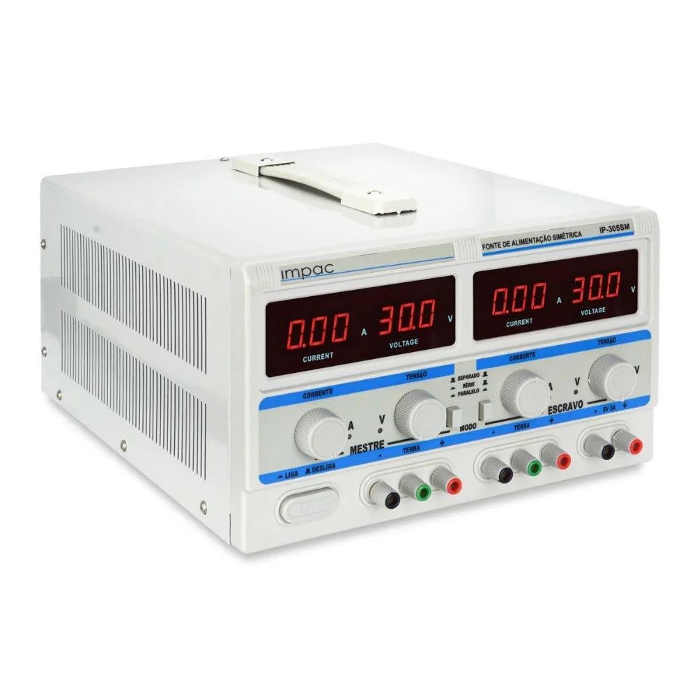 Fonte Bancada Digital Simétrica 30V 5A Bivolt Ip-305Sm Impac ...