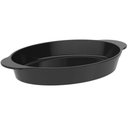 Ver imagem 1 de Jogo 12 Travessas Baixelas 800ml Plástico Oval Preta Servir Coza Uno Cozinhas Restaurantes Buffets