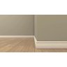 Moldura Roda Pé Rodapé Branco Pvc 10 Cm - Kit 10 Metros - 2