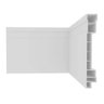 Moldura Roda Pé Rodapé Branco Pvc 10 Cm - Kit 10 Metros - 1