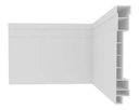 Ver imagem 1 de Moldura Roda Pé Rodapé Branco Pvc 10 Cm - Kit 10 Metros