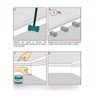 Moldura Roda Pé Rodapé Branco Pvc 10 Cm - Kit 10 Metros - 4