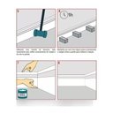 Ver imagem 4 de Moldura Roda Pé Rodapé Branco Pvc 10 Cm - Kit 10 Metros