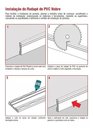 Ver imagem 3 de Moldura Roda Pé Rodapé Branco Pvc 10 Cm - Kit 10 Metros
