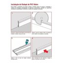 Ver imagem 3 de Moldura Roda Pé Rodapé Branco Pvc 10 Cm - Kit 10 Metros