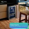 Cervejeira Expositor Vertical Hq Vidro Duplo 100 Litros Inox Hq-100cevpv 220v - 10