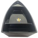 Ver imagem 3 de Conjunto 5 Barcas para Sushi Comida Japonesa Oriental Pretos Uno Coza Plástico 27,5x13cm
