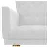 Poltrona Dália Pés Palito Mel Suede Branco - Doce Sonho Móveis - 5