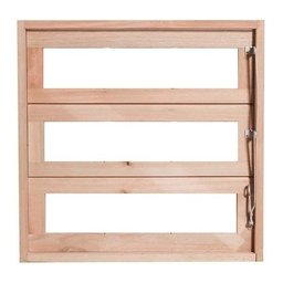 Basculante Madeira Eucalipto 0,80x0,80 Cx10cm Frainer Vitro Basculante - 1