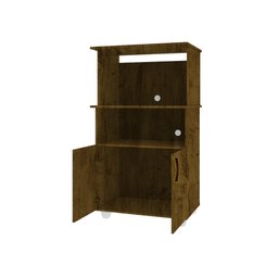 Balcão Cozinha para Forno Elétrico Microondas Multiuso com 2 Portas e 4 Pés Helena 65x120cm Canela - 3