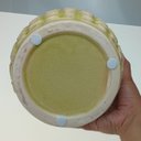 Ver imagem 3 de Vaso Decorativo Cachepô Enfeite Cerâmica Amarelo Manga 22x20x20cm