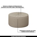 Ver imagem 4 de Conjunto Decorativo Sofá 240cm e Poltrona Clarke com Puff Round Linho Bege - Gran Belo