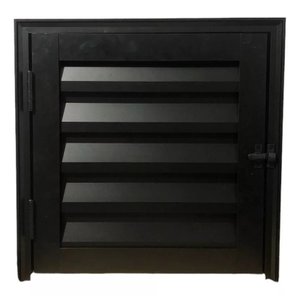 Portinhola Abrigo Alçapão 60x60 Alumínio Preto Ventilado