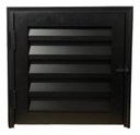 Ver imagem 1 de Portinhola Abrigo Alçapão 60x60 Alumínio Preto Ventilado