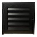 Ver imagem 1 de Portinhola Abrigo Alçapão 60x60 Alumínio Preto Ventilado