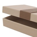 Ver imagem 3 de Caixa em Mdf com Revestimento em Pu Bege e Marrom 30x15,5x8cm