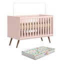 Ver imagem 1 de Berço Americano Q Encanto 3820 Retrô Rosa com Colchão Gazin – Qmovi