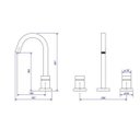 Ver imagem 2 de Misturador de Mesa para Lavatório Cubo Bica Alta Black Matte - Deca