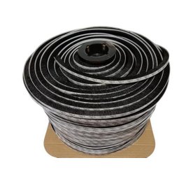 Veda Fresta Escova de Vedação Porta Janela Cinza 7x5mm 10Mts - 1