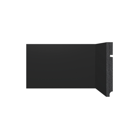 Rodapé de Poliestireno 3496 Preto com 15cm Santa Luzia