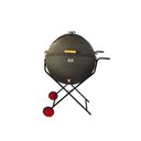 Ver imagem 2 de Churrasqueira Meio Tambor Grill 200l Grelha,suporte e Rodas