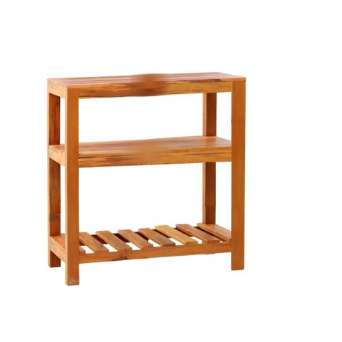 Aparador Ilha Bancada 80 cm Madeira Demolição Natural Móveis Brasil