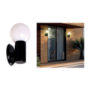 Ver imagem 2 de Arandela Luminária Globo Parede Interna Externa Muro Preta