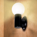 Ver imagem 1 de Arandela Luminária Globo Parede Interna Externa Muro Preta