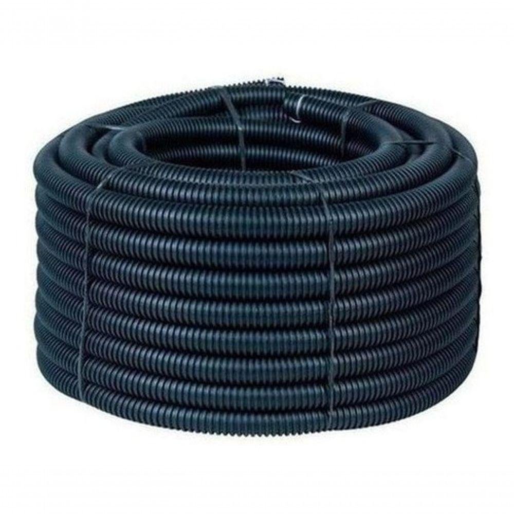 Conduite Eletroduto 1/2 Reforçado Preto Rolo 50 Metros Dual - 1
