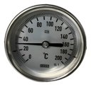 Ver imagem 1 de Termômetro 0/200 Graus Haste 80cm Rosca 1/2 Inox 304