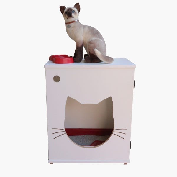 Sanitário banheiro gatos caixa de areia - Félix ChocMaster - 4