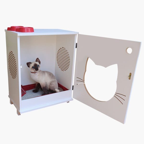 Sanitário banheiro gatos caixa de areia - Félix ChocMaster - 3