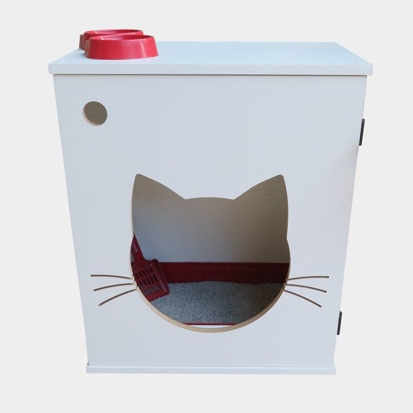 Sanitário banheiro gatos caixa de areia - Félix ChocMaster - 6