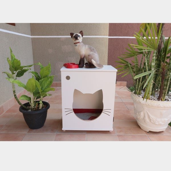 Sanitário banheiro gatos caixa de areia - Félix ChocMaster - 5