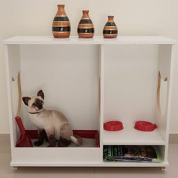ARMÁRIO CAIXA DE AREIA BANHEIRO PARA GATOS - FRAJOLA ChocMaster - 5