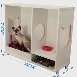 ARMÁRIO CAIXA DE AREIA BANHEIRO PARA GATOS - FRAJOLA ChocMaster - 1