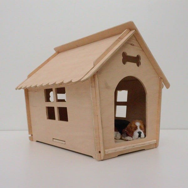 Casa para cães de pequeno porte madeira - BINGO ChocMaster - 4
