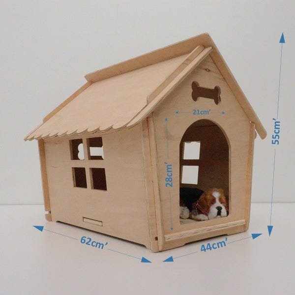 Casa para cães de pequeno porte madeira - BINGO ChocMaster - 2