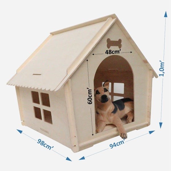 casa de madeira para cães de porte grande - BOLT chocmaster - 2